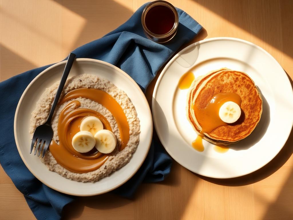 Porridge avoine & beurre de cacahuète