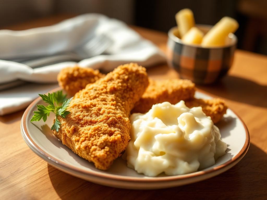 Poulet pané maison & purée — recette enfant 3-11 ans Baby Chef
