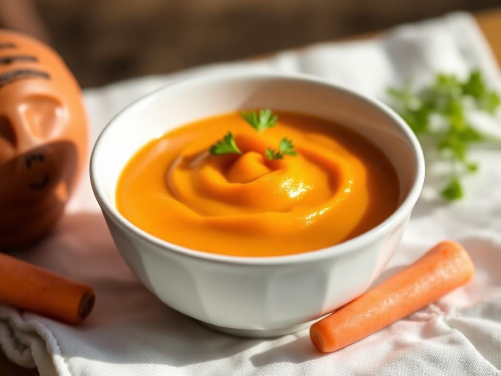 Purée patate douce & carotte — recette enfant 3-11 ans Baby Chef