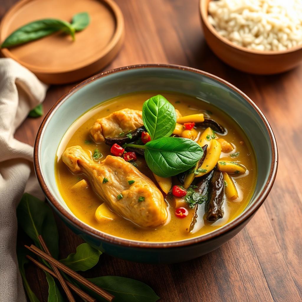 Gaeng Keow Wan Gai (Curry Vert de Poulet à la Thaïlandaise)